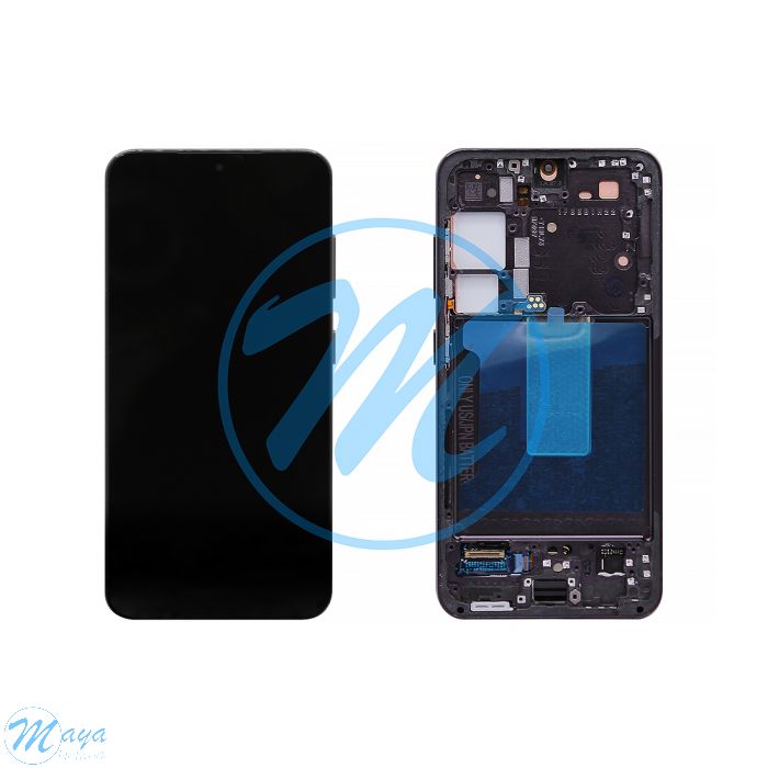 (Refurbished) Samsung S23 5G (with Frame) Replacement Part - Black