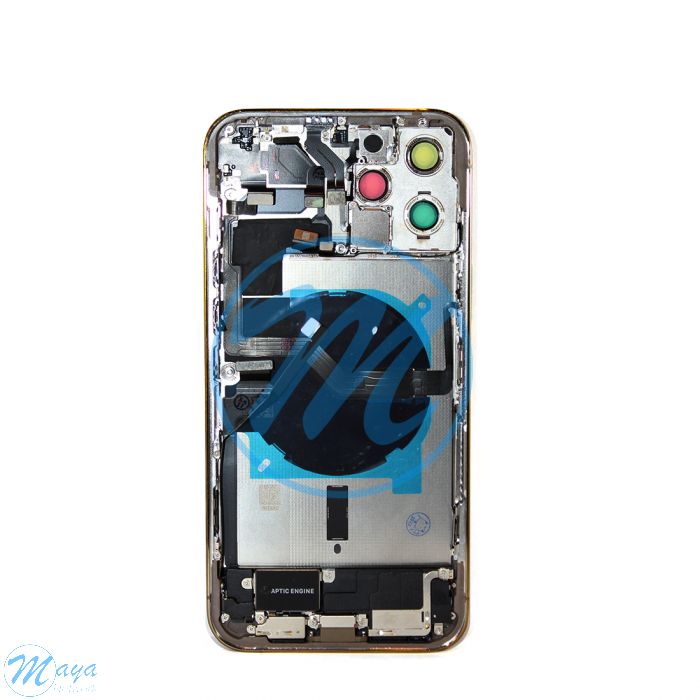 iPhone 12 Pro Max Back Housing with Small Parts - Gold (NO LOGO)