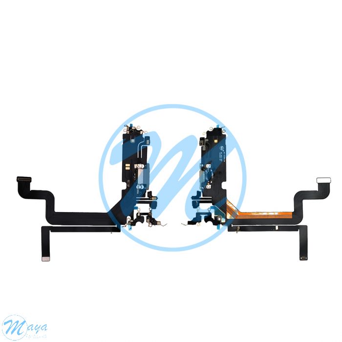iPhone 14 Pro Max Charging Port with Flex Cable Replacement Part - Gold