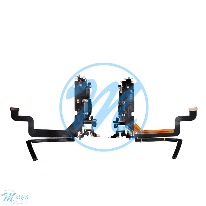 iPhone 14 Pro Max Charging Port with Flex Cable Replacement Part - Space Black