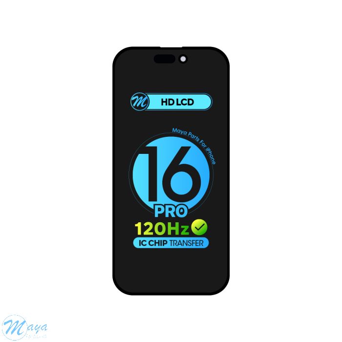 iPhone 16 Pro (Alpha HD LCD) Replacement Part - Black