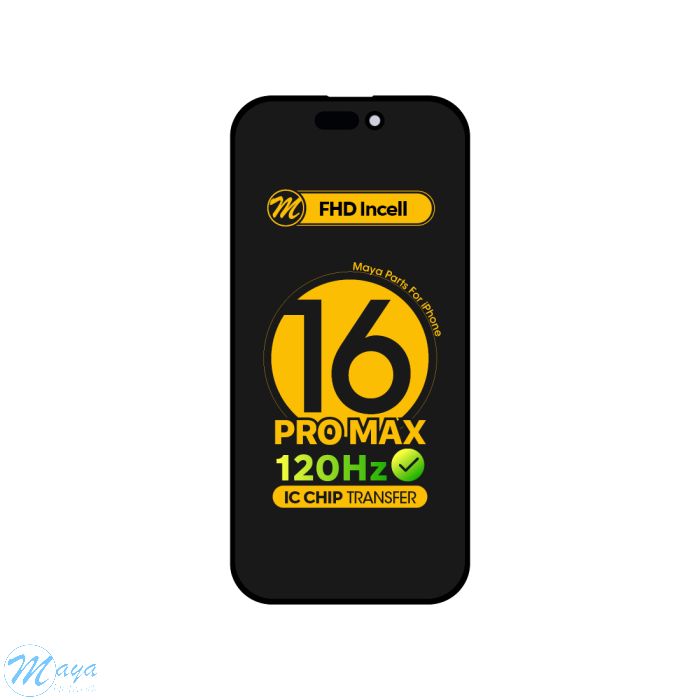 iPhone 16 Pro Max (FHD Incell) Replacement Part - Black 120HZ