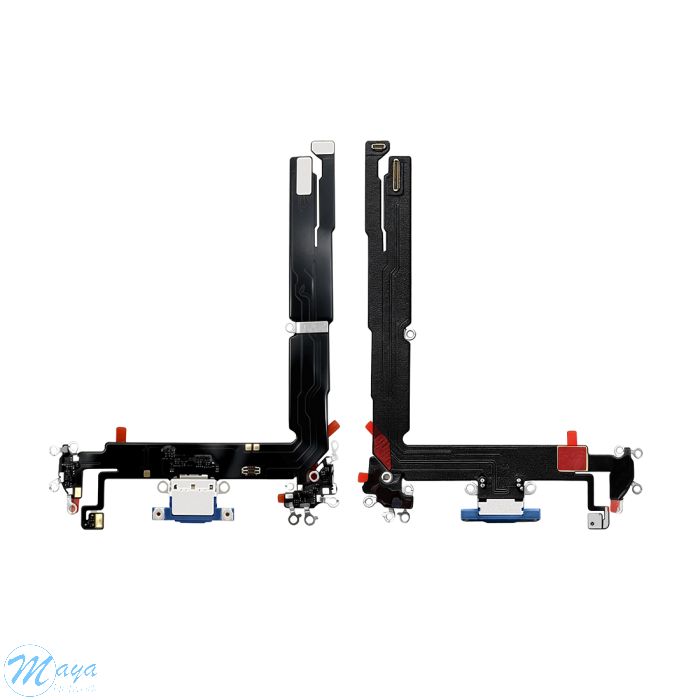 iPhone 16 Plus Charging Port with Flex Cable Replacement Part - Ultramarine