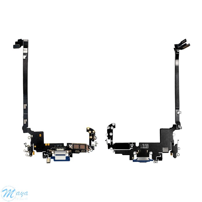 iPhone 17 Pro Max Charging Port with Flex Cable Replacement Part - Deep Blue