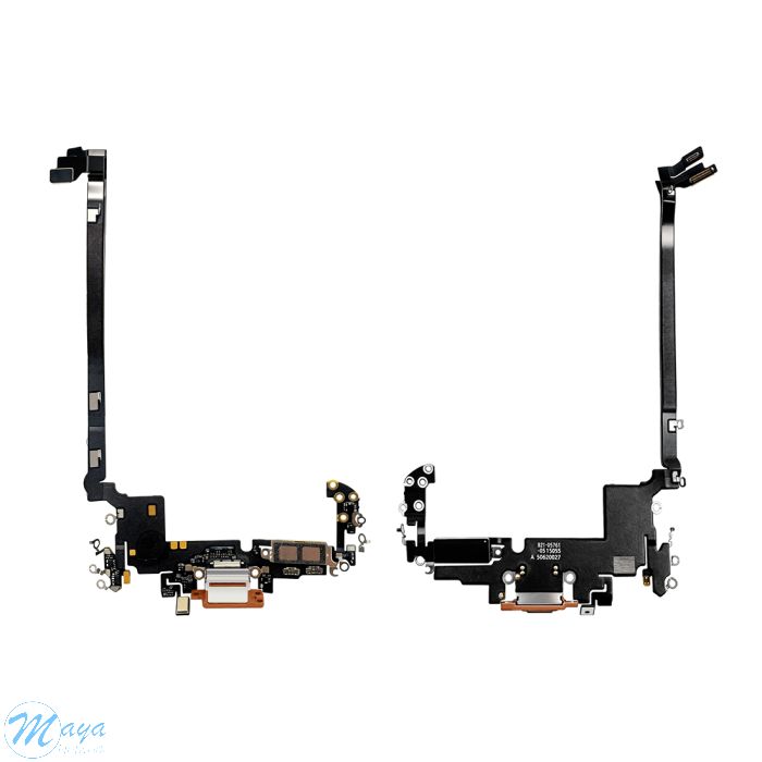 iPhone 17 Pro Max Charging Port with Flex Cable Replacement Part - Cosmic Orange