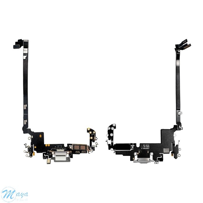 iPhone 17 Pro Max Charging Port with Flex Cable Replacement Part - Silver