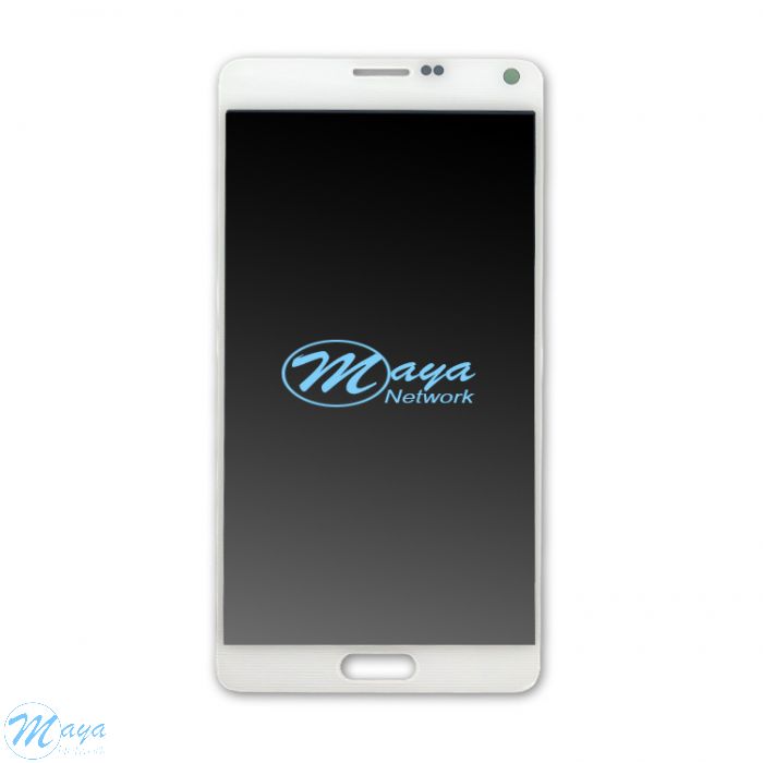 (Refurbished) Samsung Note 4 without Frame Replacement Part - White (NO LOGO)
