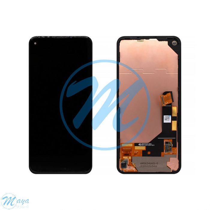 Google Pixel 5a 5G OLED with Frame Replacement Part - Black