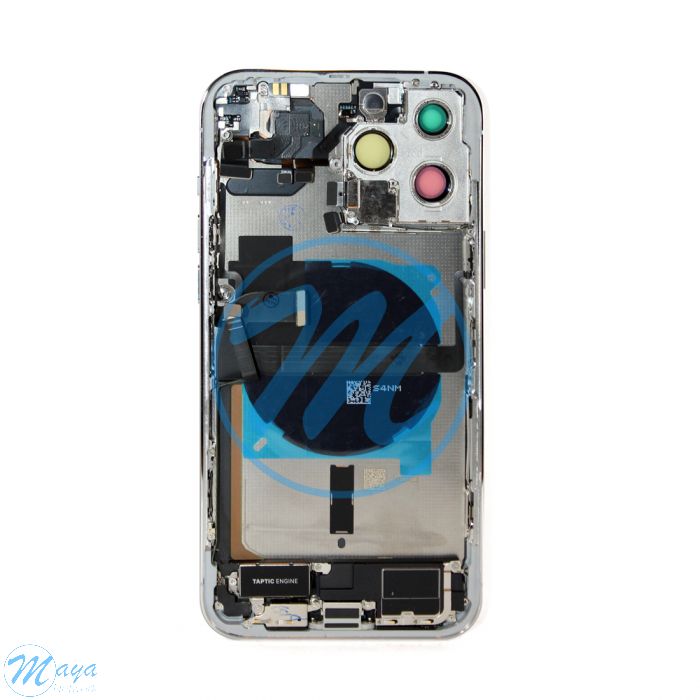 iPhone 13 Pro Max Back Housing with Small Parts - Silver (NO LOGO)