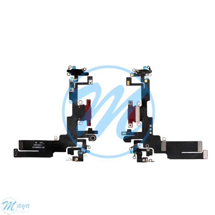 iPhone 14 Charging Port with Flex Cable Replacement Part - Red