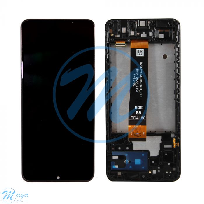 Samsung A13 5G (2021) A136U LCD (with Frame) Replacement Part - Black