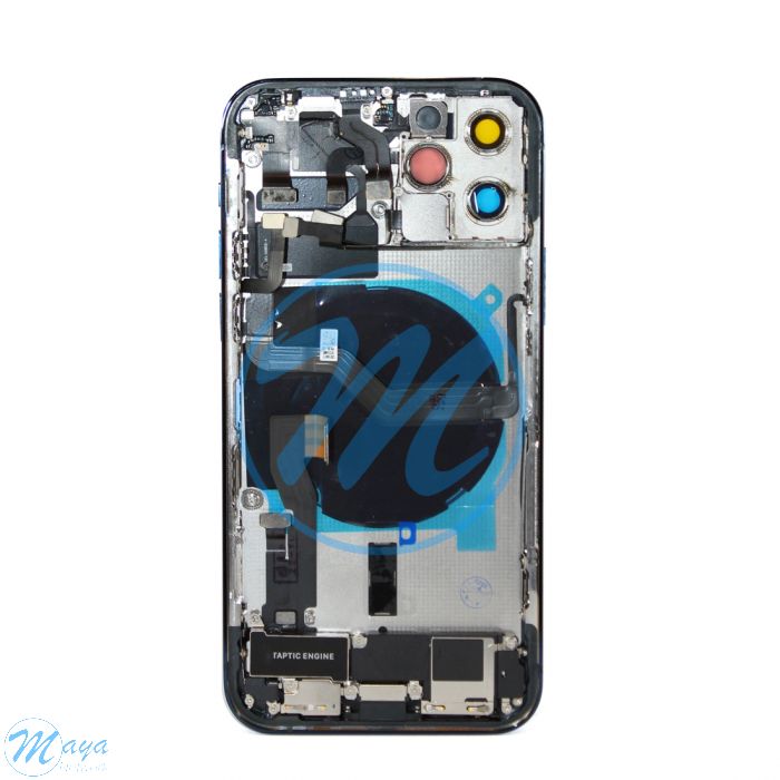 iPhone 12 Pro Back Housing with Small Parts - Pacific Blue (NO LOGO)