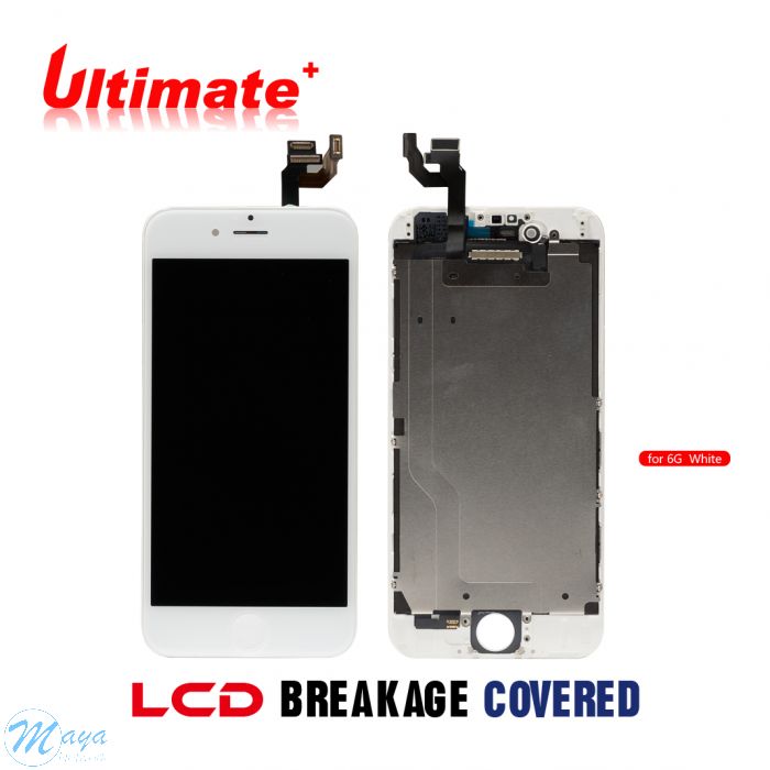 iPhone 6 (Ultimate Plus) Replacement Part with Metal Plate - White
