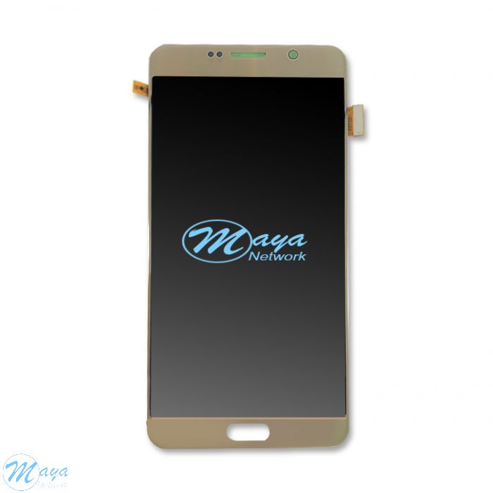(Refurbished) Samsung Note 5 without Frame Replacement Part - Gold (NO LOGO)