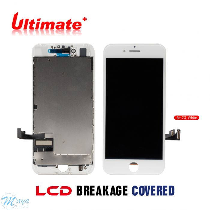 iPhone 7 (Ultimate Plus) Replacement Part with Metal Plate - White
