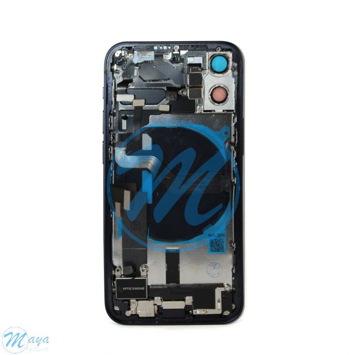 iPhone 12 Mini Back Housing with Small Parts - Black (NO LOGO)
