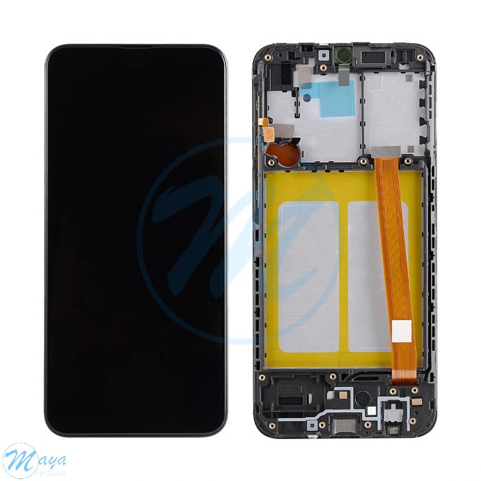 Samsung A20E (2019) A202 (with Frame) Replacement Parts - Black