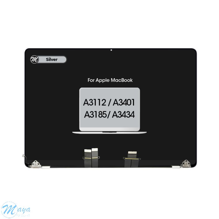 MacBook Pro 14 (A3112 / A3401 / A3185 / A3434 , Late 2024, Late 2025) Complete LCD Display Assembly Replacement Part - Silver (OEM Pull/Used)