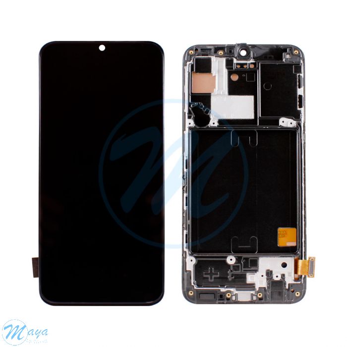 Samsung A40 (2019) A405 LCD (with Frame) Replacement Part - Black