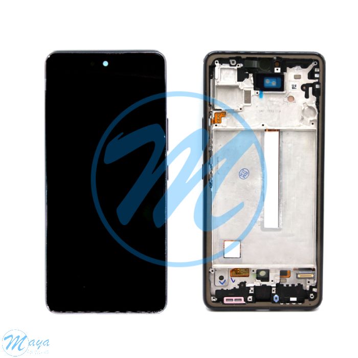 Samsung A53 5G (2022) A536 Incell (with Frame) Replacement Part - Black (without Fingerprint Sensor)