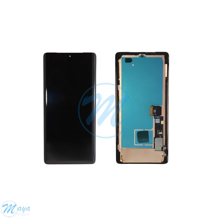 Google Pixel 7 Pro OLED with Frame Replacement Part - Black