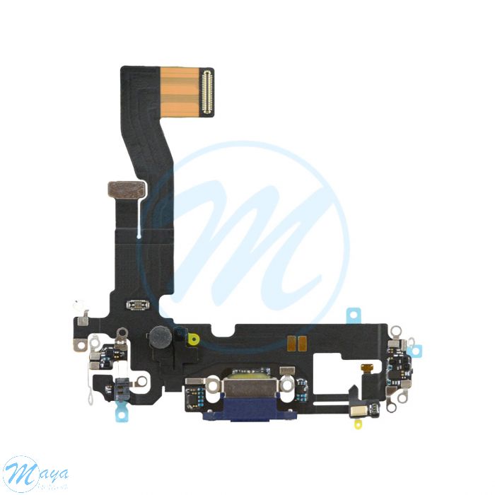 iPhone 12 Pro Charging Port with Flex Cable Replacement Part - Blue