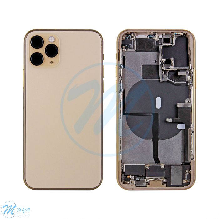 iPhone 11 Pro Back Housing with Small Parts - Gold (NO LOGO)