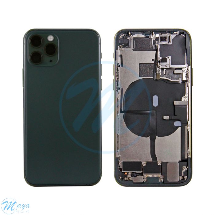 iPhone 11 Pro Back Housing with Small Parts - Green (NO LOGO)