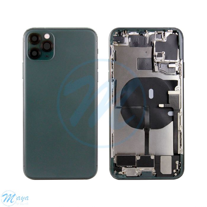 iPhone 11 Pro Max Back Housing with Small Parts - Green (NO LOGO)