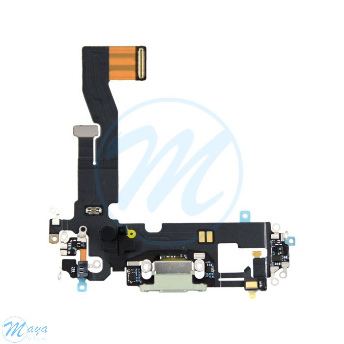 iPhone 12 Charging Port with Flex Cable Replacement Part - Green
