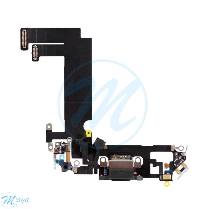 iPhone 12 Mini Charging Port with Flex Cable Replacement Part - Black