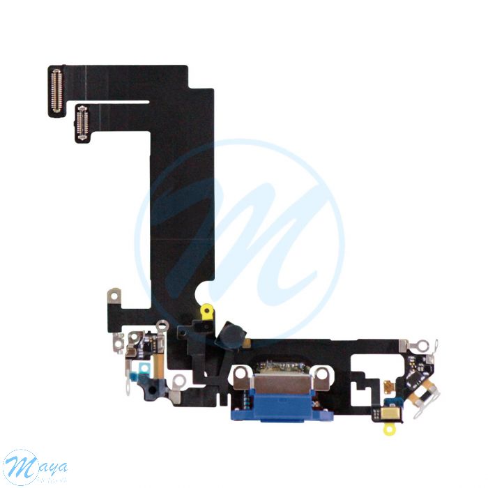 iPhone 12 Mini Charging Port with Flex Cable Replacement Part - Blue