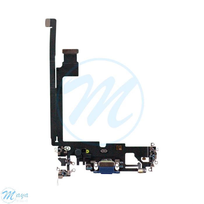 iPhone 12 Pro Max Charging Port with Flex Cable Replacement Part - Blue