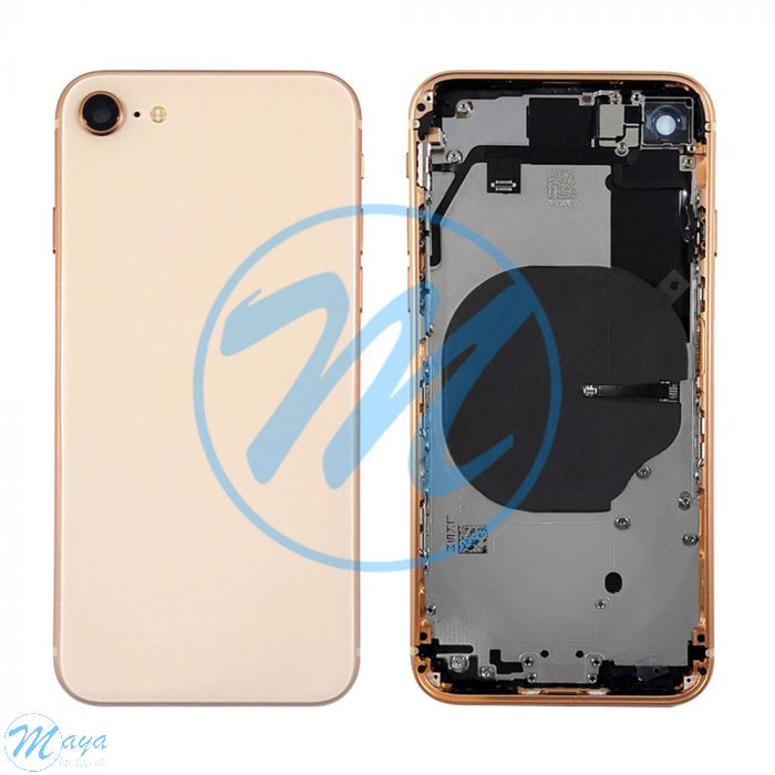 iPhone 8 Back Housing with Small Parts - Gold (NO LOGO)