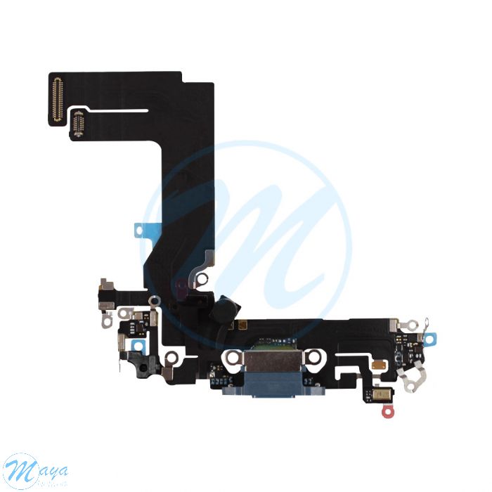 iPhone 13 Mini Charging Port with Flex Cable Replacement Part - Blue