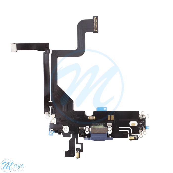 iPhone 13 Pro Charging Port with Flex Cable Replacement Part - Sierra Blue