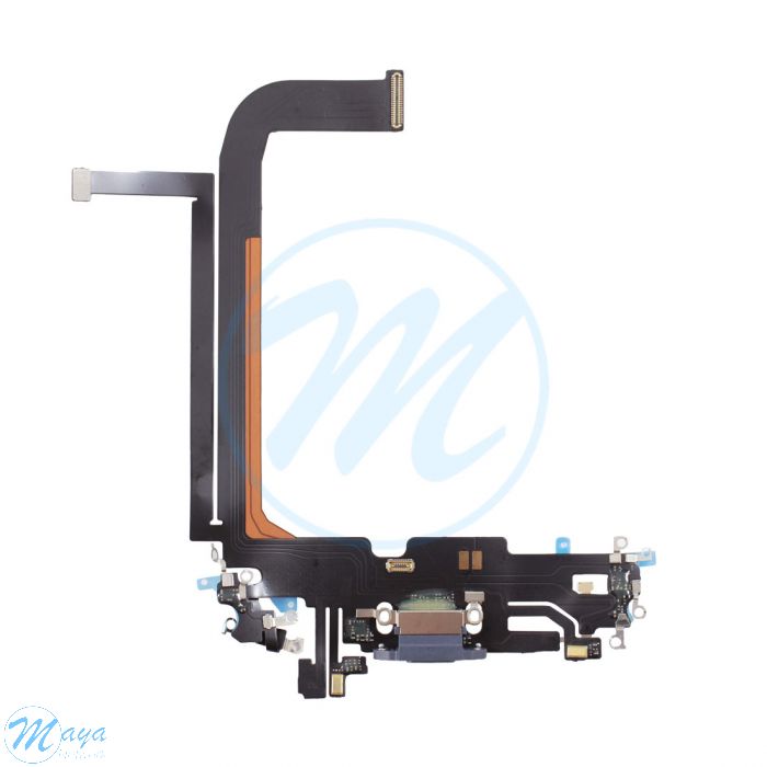 iPhone 13 Pro Max Charging Port with Flex Cable Replacement Part - Sierra Blue