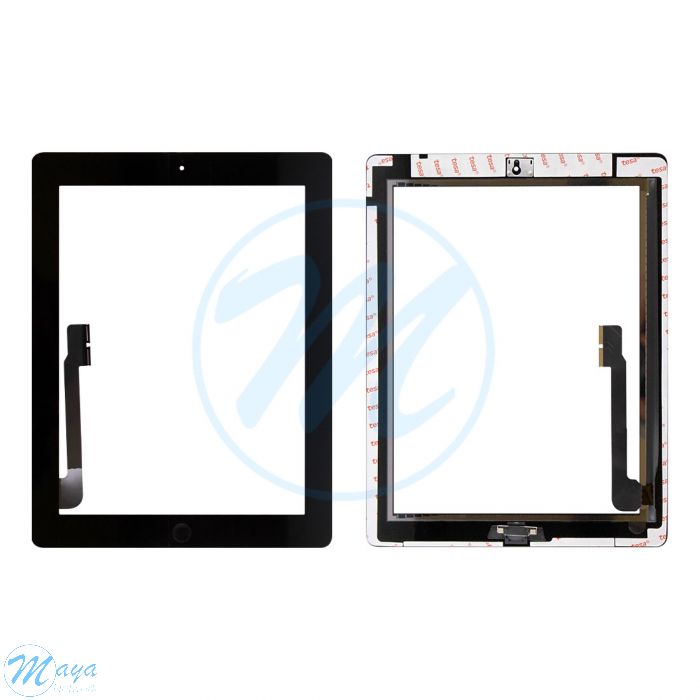 iPad 3/4 (HQC) Digitizer Replacement Part with Small Parts - Black