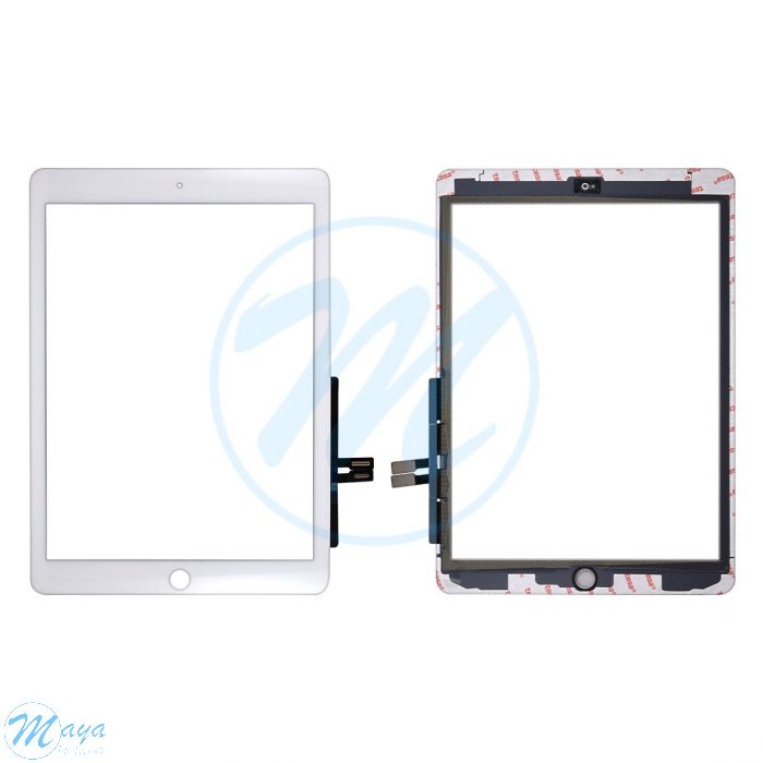 iPad 6 (HQC) Digitizer without Home Button Replacement Part - White