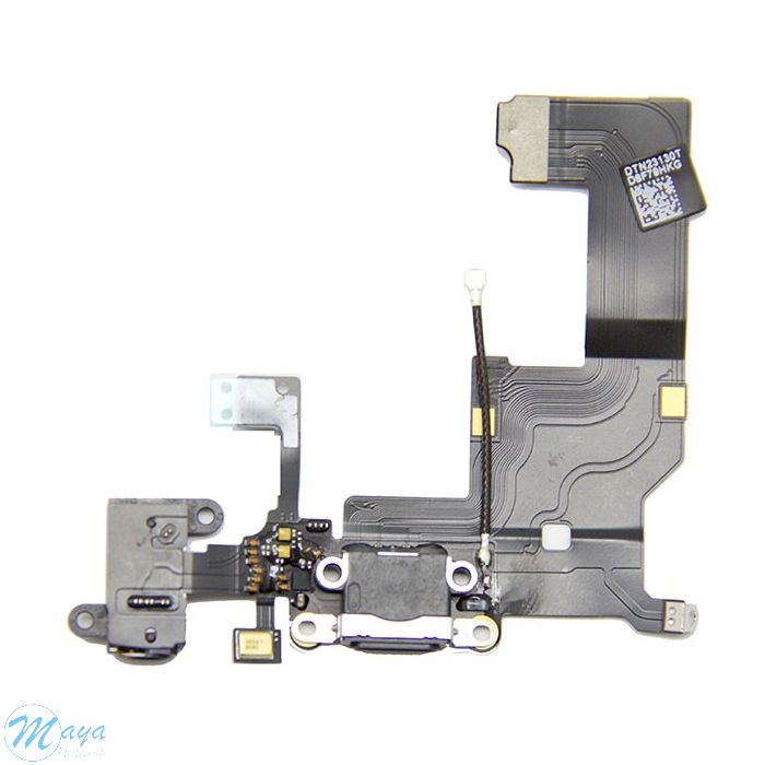 iPhone 5 Antenna, Audio Jack, Charging Dock Flex Cable Replacement Part - White