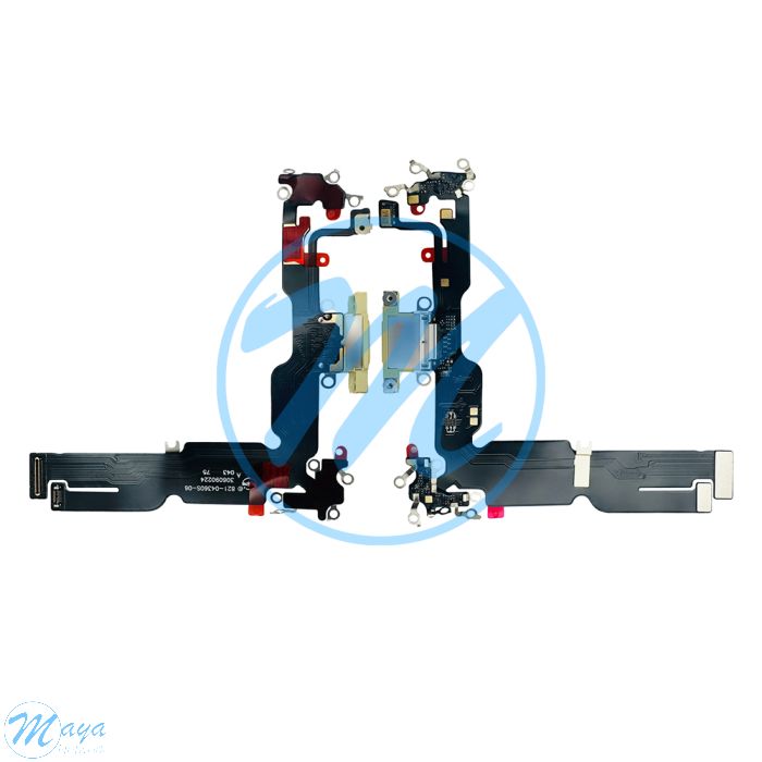 iPhone 15 Plus Charging Port with Flex Cable Replacement Part - Yellow