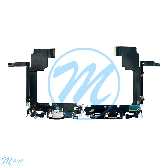 iPhone 15 Pro Max Charging Port with Flex Cable Replacement Part - Titanium Black