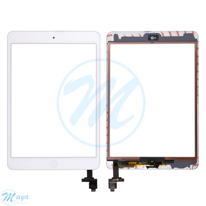 iPad Mini 1/iPad Mini 2 (Best Quality)  IC + CameraPlate with Home Button - White