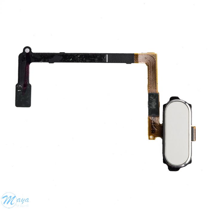 Samsung S6 Edge Home Button with Flex Cable - White