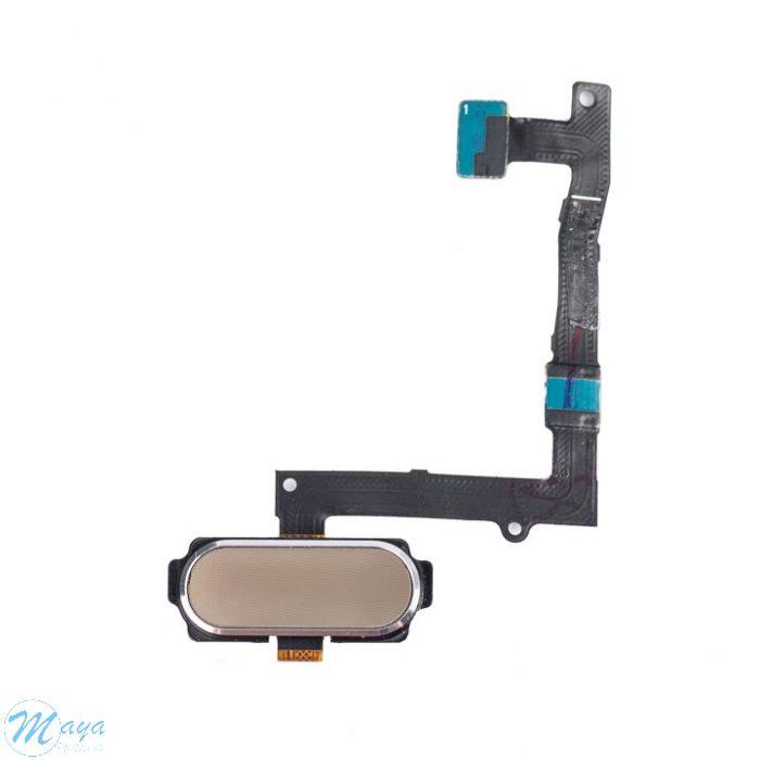 Samsung S6 Edge Home Button with Flex Cable - Gold