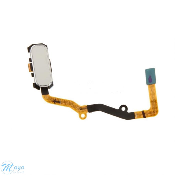 Samsung S7 Edge Home Button with Flex Cable - White