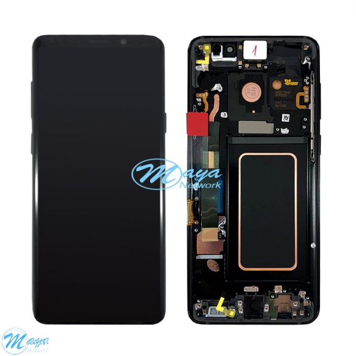 (Generic) Samsung S9 Plus (with Frame) Replacement Part - Midnight Black