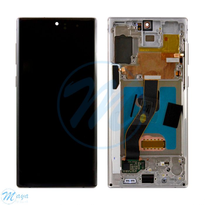 (Refurbished) Samsung Note 10 (with Frame) Replacement Part - Aura White