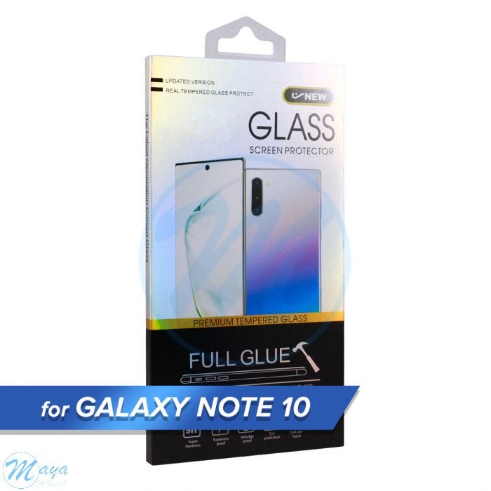 Samsung Note 10 Tempered Glass Screen Protector - Black