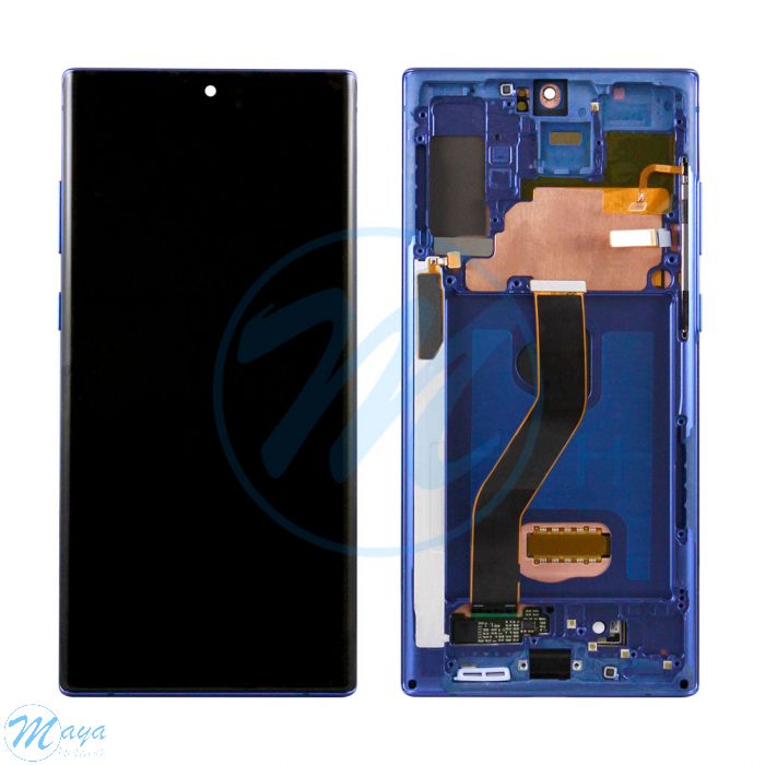 (Refurbished) Samsung Note 10 Plus (with) Frame Replacement Part - Blue